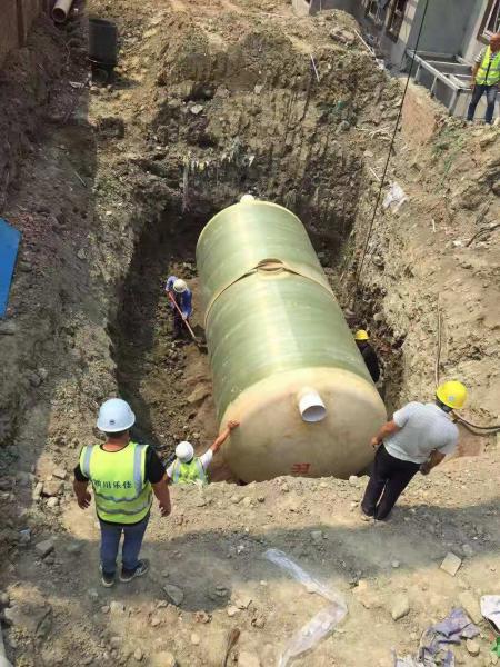 仙桃南部县养猪场玻璃钢化粪池项目